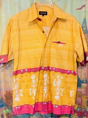 Tribal Skull Warrior Button Down Shirt